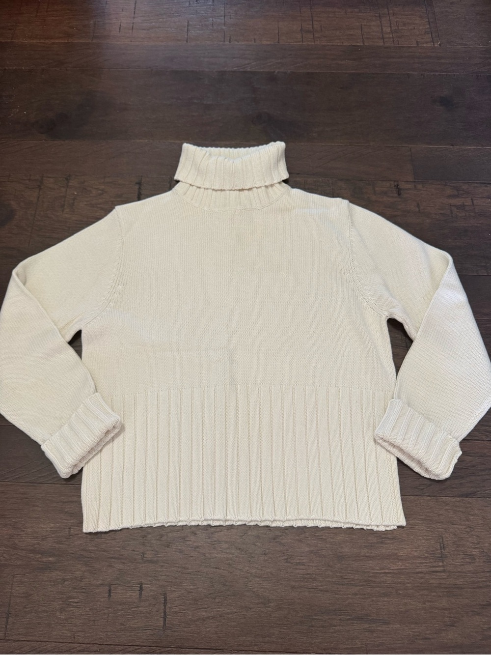 Pierre Cardin Cream Turtleneck Sweater